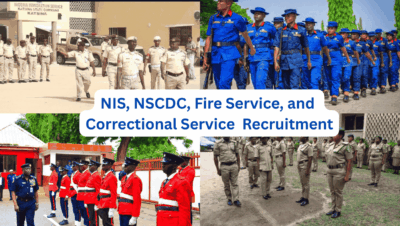NIS, NSCDC, Fire Service, and Correctional Service Jobs as FG Begins Massive Recruitment